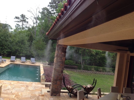 Mosquito misting system in action!!