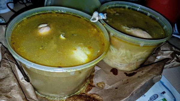 Sancocho and Chicken Noodle Soup