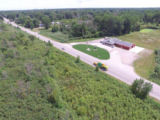 Drone view of Growers Choice Insurance