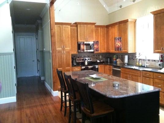 Custom kitchen in the Guilbeau/Hillin home