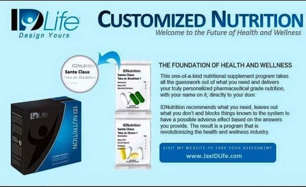 Customized nutrition www.JaxIDLife.com