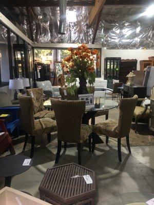 Large showroom- lots of furniture