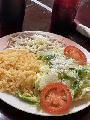 Chicken empanada meal