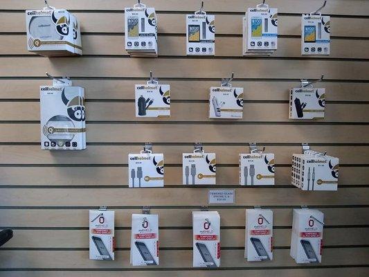 We carry a variety of cell phone and tablet accessories.