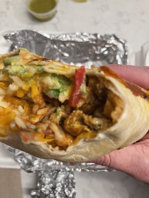 Chicken burrito special