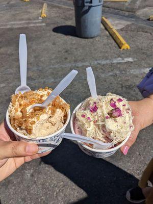 Honey walnut baklava + citrus rose granita