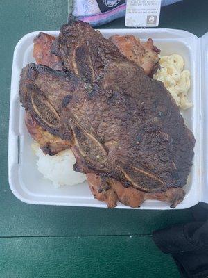 Kalbi/BBQ chicken plate...$15...but plenty of food for the cost...taste...WINNAH!!!