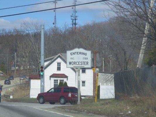 Entering Worcester. Millbury/Worcester line