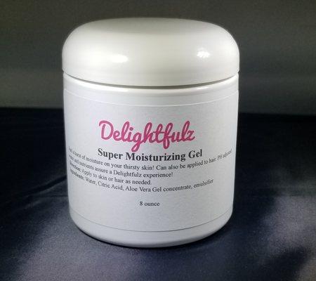 Super Moisturizing Gel. Feel the burst of moisture on your skin! PH adjusted & full of nutrients! A Delightfulz experience!