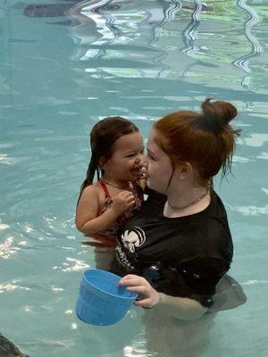 Happy kids learning to swim in a safe and comforting environment with the most patient people I've ever met.