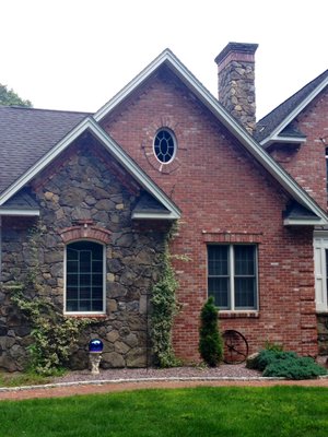 Natural Stone and brick veneer