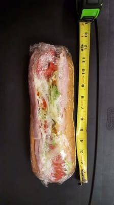 Our new "Cold Cut" sub.  5 different meats!