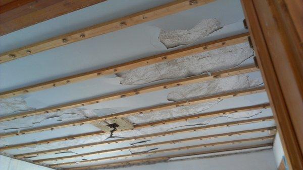 Can install new sheetrock to cover damaged ceilings.