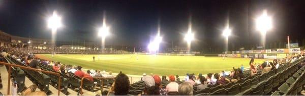 Nighttime fun at Bruno Stadium.