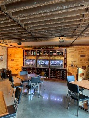 Inside view of wine bar