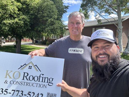 Kirk had his roof replaced through insurance. He had no idea insurance would help him with the wind damage. Thanks for your business Kirk.