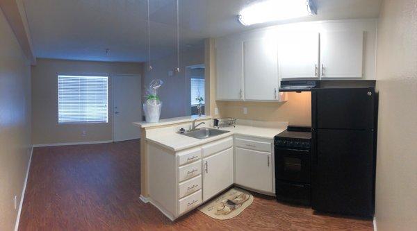 One Bedroom Kitchen Area