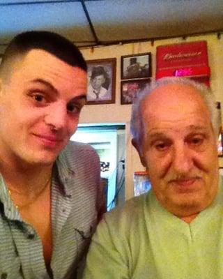 Grandpa and I doimg what we do best!