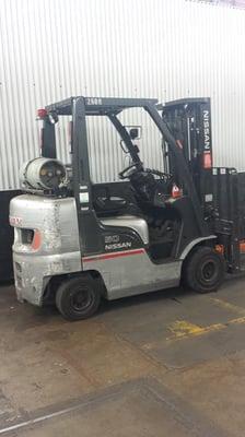 Forklift onsite for tenant use