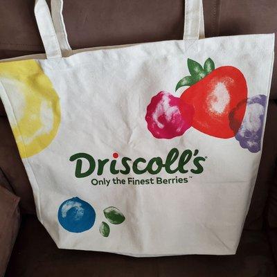 I received A Large Tote Bag, filled with 4 Berry items in appreciation from CSR Lutitia  for My Helper Yelper email.  7/27/2022