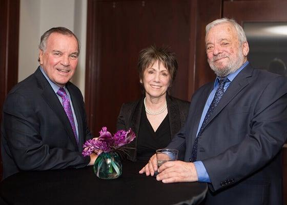 Mayor Richard M. Daley with Broadway composer, Stephen Sondheim.