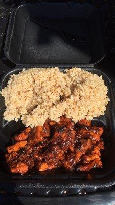 Spicy chicken plate