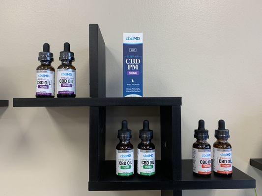 Now in stock, cbdMD broad spectrum THC free tinctures. It is also available in a PM variant.