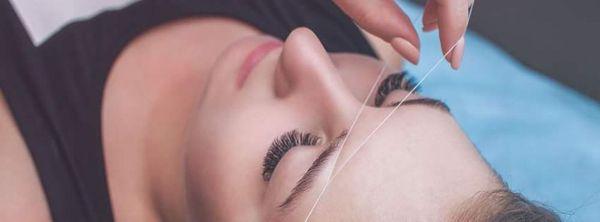 Eyebrow threading