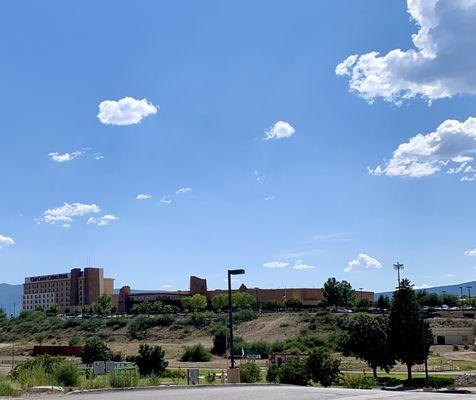 View of Cliff Castle Casino from gas pumps