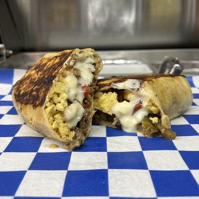 Grilled Steak Breakfast Burrito