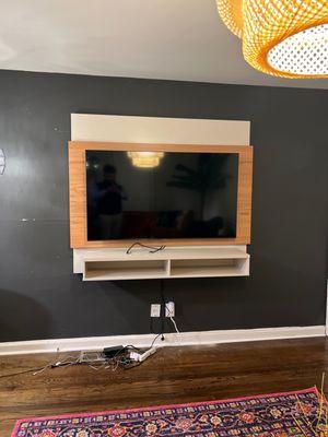 Floating TV console