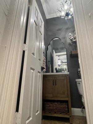 Powder bathroom remodel