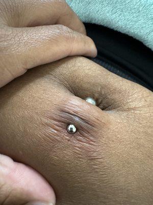 Proof of piercing being done incorrectly