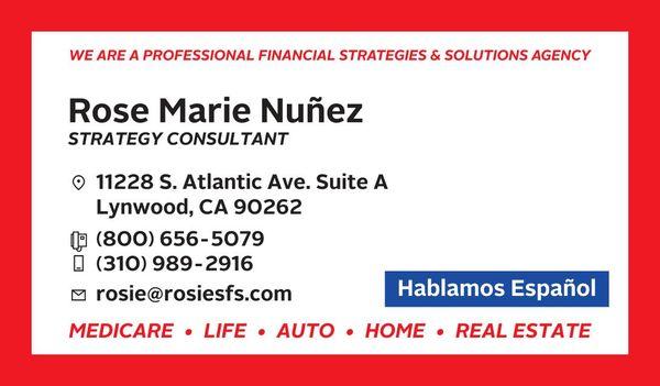 Rose Marie Nuñez - Business Owner & Strategy Consultant Hablamos Español