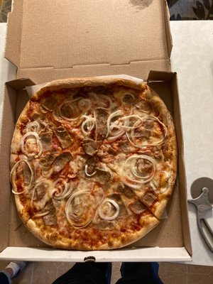 Sausage and Onion Pizza