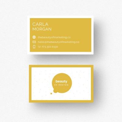 Business cards created for our client.