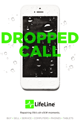 A wet phone does NOT have to ruin your day. Immediately power the phone off and get to LifeLine - #LifeLineRepairs knows exactly what to do.