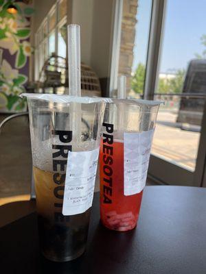 Wintermelon Green Tea & Strawberry Fruit Tea