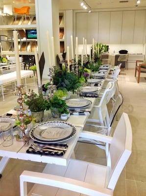 Tablescape for JANUS et Cie private event, Maxit Flower Design