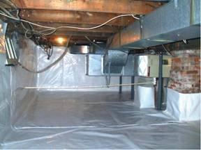 Crawlspace Encapsulation with full Waterproofing system