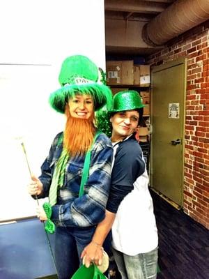 The leprechauns from the Boston living center!