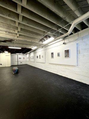 Basement art gallery