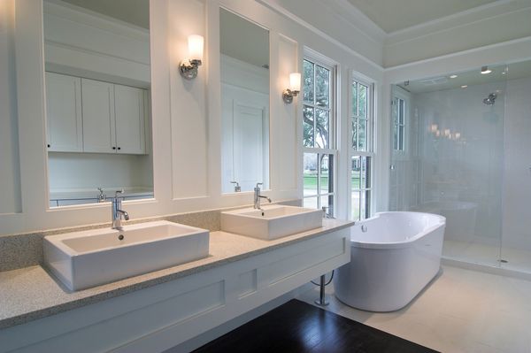 mirrors, windows and glass shower doors