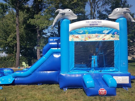 Water slide bounce house