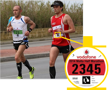 Each participant will have a unique barcode - matching the bib number. We provide you with the barcodes as graphic files - to...