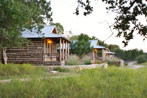 Overnight accommodations available in our four comfy log cabins for guests and wedding party.