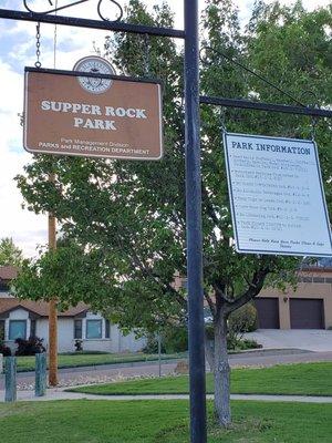 Supper Rock Park located in the Supper Rock Neighborhood in NE Abq