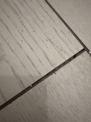 Holes in grout