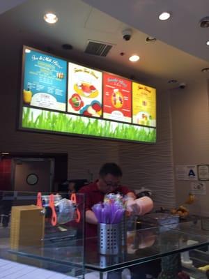 inside the Tyler mall food court : decent boba options