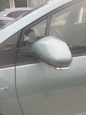 Repaired drivers side window